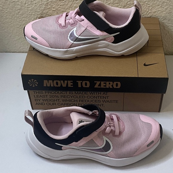 Nike Kids Pink and Black Sneakers - Picture 1 of 5